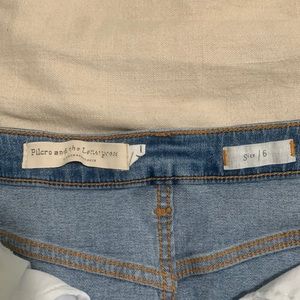 Anthropology Pilcro and Letterpress button down denim midi skirt sz 6